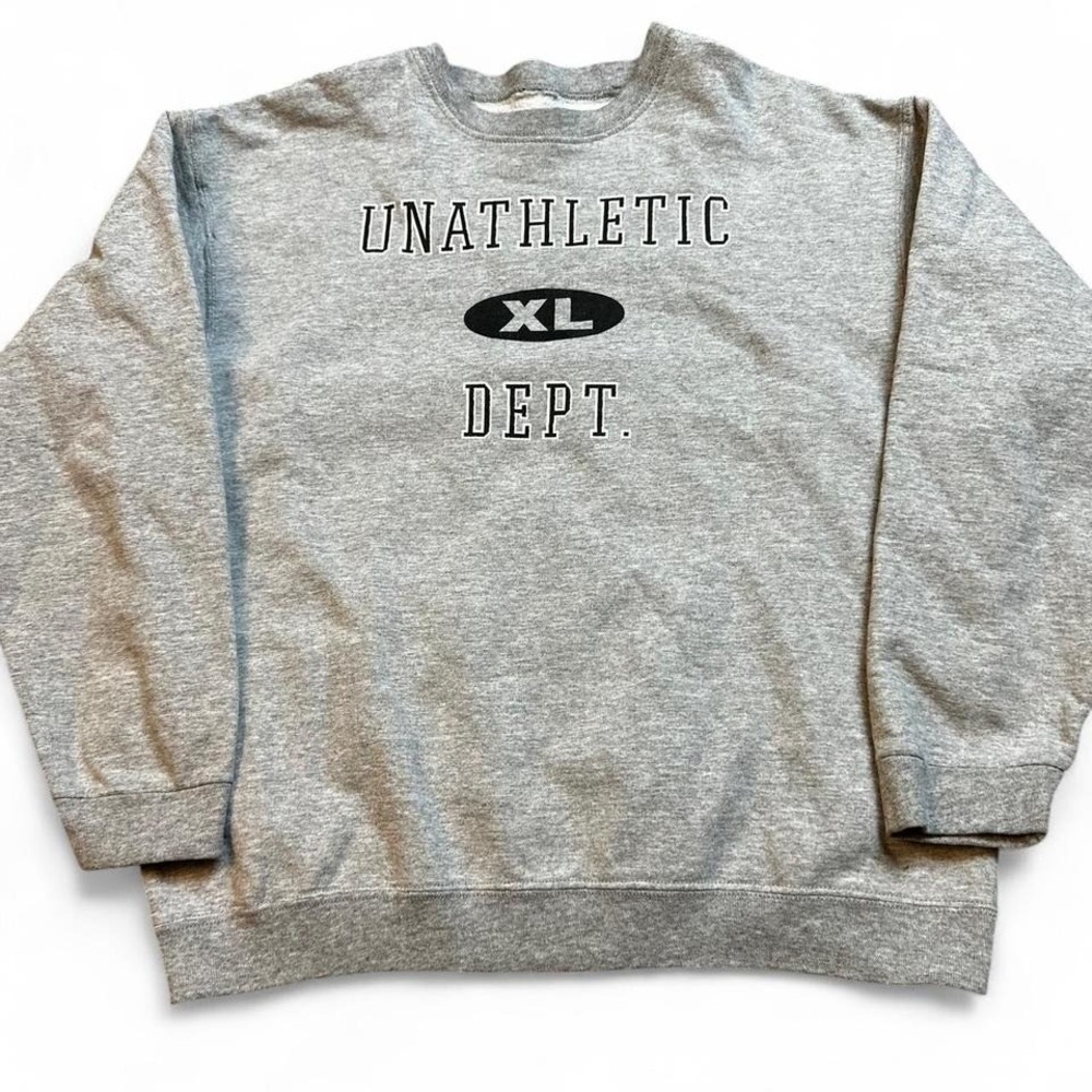Vintage funny unathletic department crewneck Y2K 2000 sweatshirt‎ women's medium